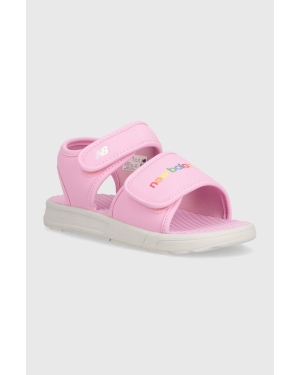 New Balance sandały dziecięce SYA750C3 kolor różowy
