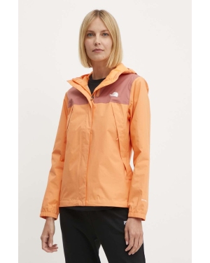 The North Face kurtka damska kolor pomarańczowy przejściowa NF0A7QEUZQI1