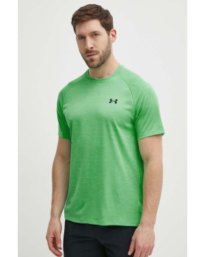 Under Armour t-shirt treningowy Tech Textured kolor zielony melanżowy