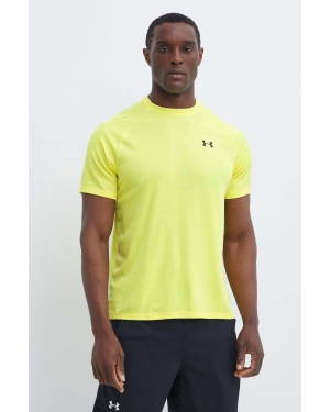 Under Armour t-shirt treningowy Tech Textured kolor żółty melanżowy