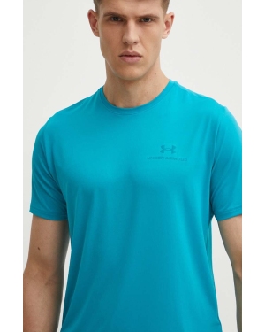 Under Armour t-shirt treningowy Rush Energy kolor turkusowy gładki