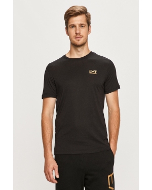 EA7 Emporio Armani t-shirt bawełniany 8NPT51.PJM9Z kolor czarny z nadrukiem