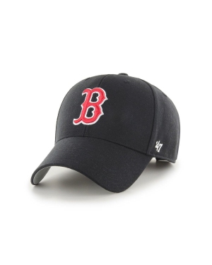 47brand Czapka MLB Boston Red Sox kolor czarny z aplikacją B-MVP02WBV-BKF