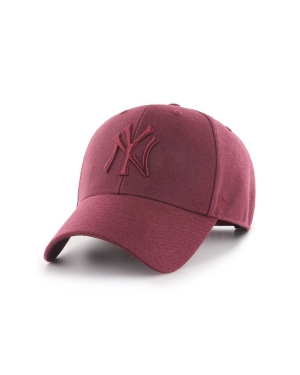 47brand Czapka MLB New York Yankees kolor brązowy z aplikacją