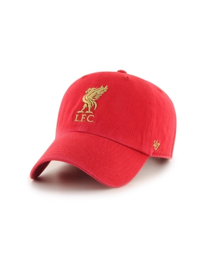 47 brand Czapka z daszkiem EPL Liverpool kolor czerwony z aplikacją