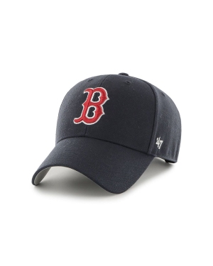 47 brand Czapka MLB Boston Red Socks kolor czarny z aplikacją