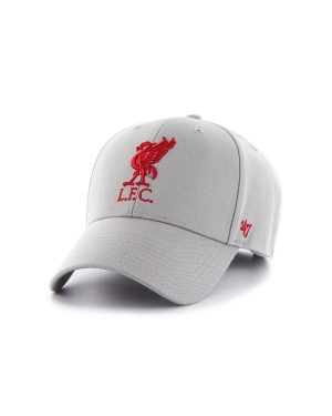 47 brand Czapka EPL Liverpool kolor szary z aplikacją