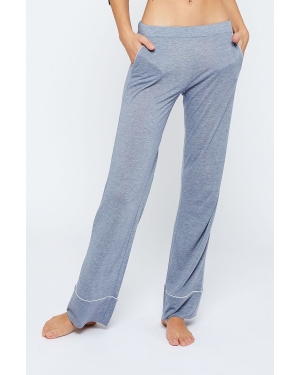 Etam spodnie piżamowe WARM DAY - PANTALON damskie kolor szary