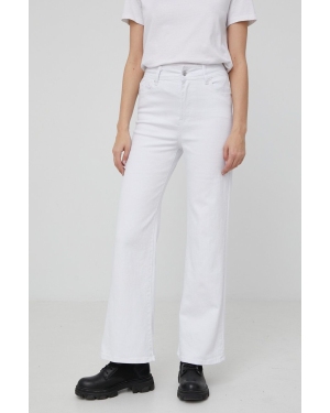 Answear Lab spodnie damskie kolor biały high waist