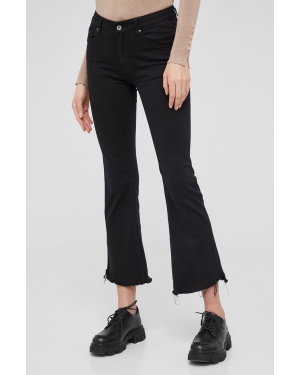 Answear Lab jeansy damskie kolor czarny dopasowane medium waist