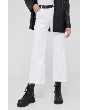 Answear Lab jeansy damskie kolor biały medium waist