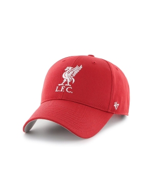 47 brand Czapka EPL Liverpool FC kolor czerwony z aplikacją EPL-RAC04CTP-RD