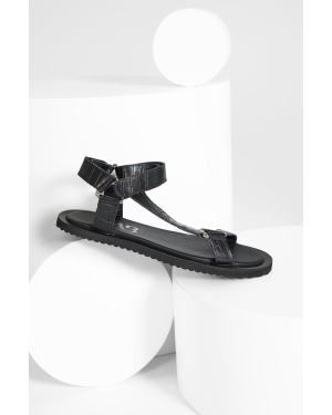 Answear Lab sandały skórzane damskie kolor czarny