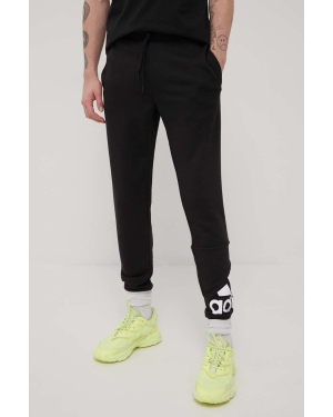 adidas spodnie GK8968 męskie kolor czarny z nadrukiem