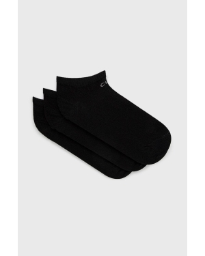 Calvin Klein Skarpetki (3-pack) damskie kolor czarny 701218768