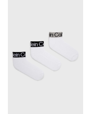 Calvin Klein Skarpetki (3-pack) męskie kolor biały 701218722