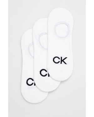 Calvin Klein skarpetki (3-pack) męskie kolor biały 701218723