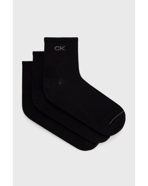 Calvin Klein Skarpetki (3-pack) męskie kolor czarny 701218719
