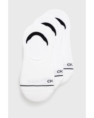 Calvin Klein Skarpetki (3-pack) damskie kolor biały