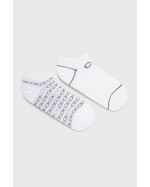 Calvin Klein skarpetki (2-pack) damskie kolor biały 701218779