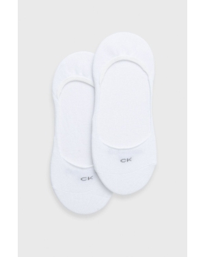 Calvin Klein skarpetki (2-pack) damskie kolor biały 701218767