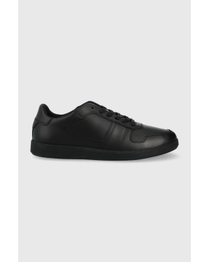 Calvin Klein sneakersy skórzane kolor czarny