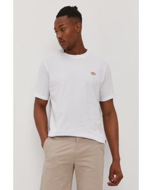 Dickies T-shirt męski kolor biały gładki DK0A4XDBWHX-WHITE