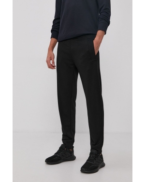 Emporio Armani spodnie męskie kolor czarny proste