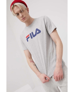 Fila t-shirt bawełniany Bellano kolor szary z nadrukiem FAU0067