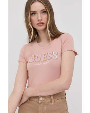 Guess t-shirt W2GI05.J1300 damski kolor różowy