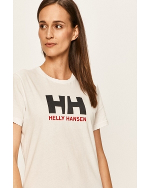Helly Hansen T-shirt bawełniany kolor biały 34112-001
