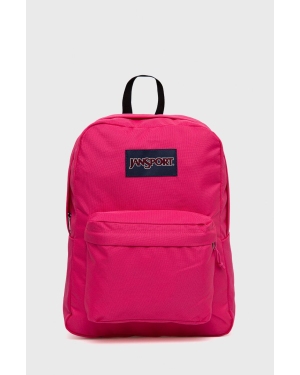 Jansport plecak kolor różowy duży z aplikacją
