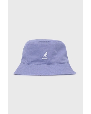 Kangol kapelusz bawełniany kolor fioletowy bawełniany
