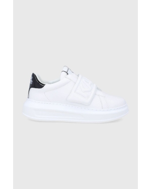 Karl Lagerfeld buty skórzane KAPRI KL62537.011 kolor biały