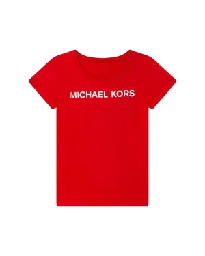 Michael Kors t-shirt bawełniany dziecięcy R15110.114.150 kolor czerwony