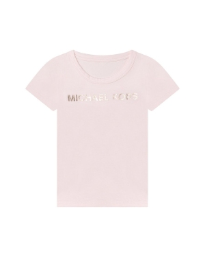 Michael Kors t-shirt bawełniany dziecięcy R15110.114.150 kolor różowy