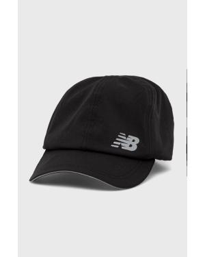 New Balance czapka LAH21103BK kolor czarny z nadrukiem
