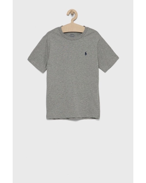 Polo Ralph Lauren T-shirt bawełniany dziecięcy 323832904039 kolor szary melanżowy