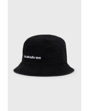 Quiksilver kapelusz bawełniany kolor czarny