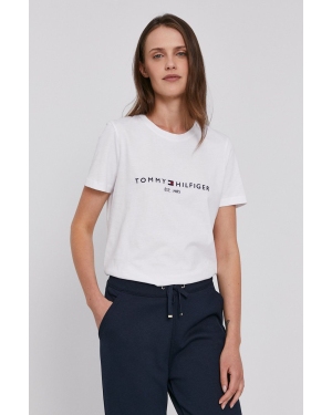 Tommy Hilfiger T-shirt bawełniany kolor biały WW0WW31999