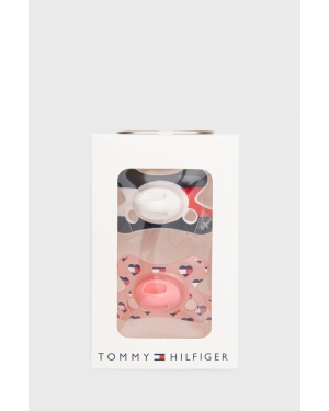 Tommy Hilfiger smoczek niemowlęcy (2-pack) kolor różowy