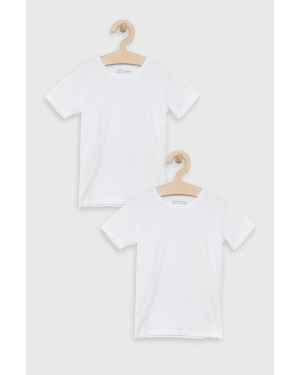 United Colors of Benetton t-shirt dziecięcy (2-pack) kolor biały gładki