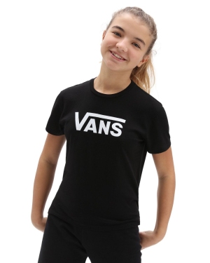 Vans T-shirt bawełniany dziecięcy kolor czarny