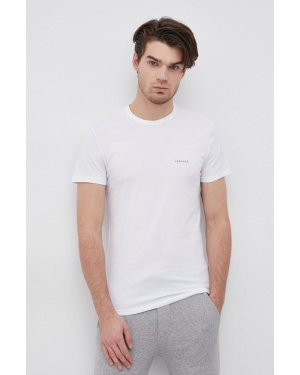 Versace T-shirt (2-pack) męski kolor biały gładki AU04023
