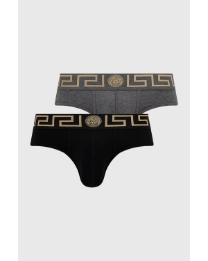 Versace Slipy (2-pack) męskie kolor czarny AU10180 A232741