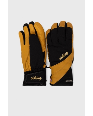Viking rękawiczki damskie kolor żółty