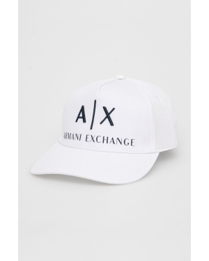 Armani Exchange czapka kolor biały z aplikacją 954039 CC513 NOS
