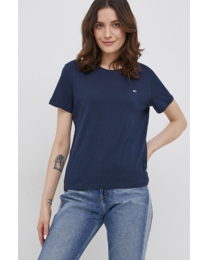 Tommy Jeans t-shirt bawełniany kolor biały DW0DW11459