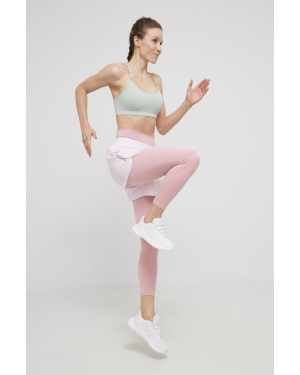 adidas Performance szorty HD2809 damskie kolor różowy gładkie medium waist