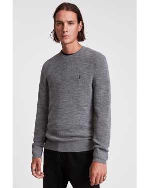 AllSaints Sweter wełniany IVAR MERINO CREW męski kolor czarny MK034P